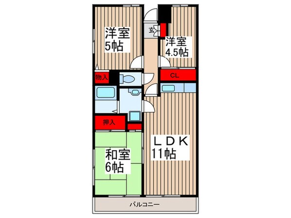 グランパレス榎本の物件間取画像